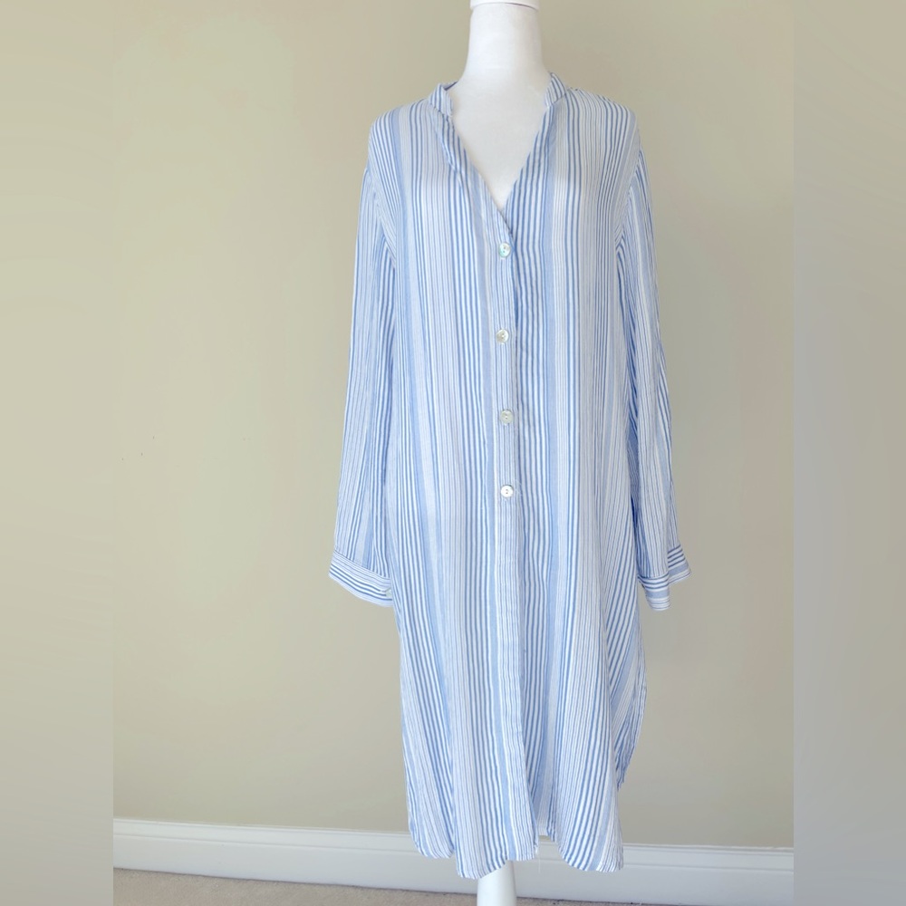 EUC J Valdi CAPE TIE FRONT MIDI BIG SHIRT